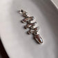 Bold Silver Pendant with Natural Freshwater Pearls