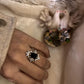 Stylish Solitaire Silver Ring Featuring Black Onyx