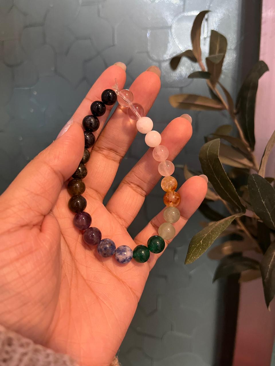 Citrine Rose Quartz Bracelet for Manifesting Success