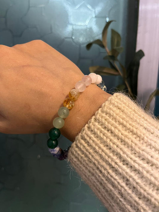 Abundance & Self-Worth Bracelet with 2 Crystals