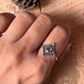 Labradorite Antique Boho Silver Ring with Unique Design