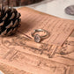 Elegant rose quartz oval ring with tribal engravings in sterling silver