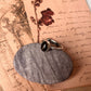 Unique adjustable silver ring with smokey quartz and tribal pattern