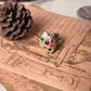 Bohemian Navratan Silver Ring with Nine Stones