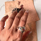 Sterling Silver Navratan Boho Ring