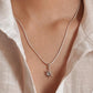 Handcrafted sunshine moonstone necklace in silver