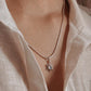 Sunshine-inspired moonstone necklace in sterling silver