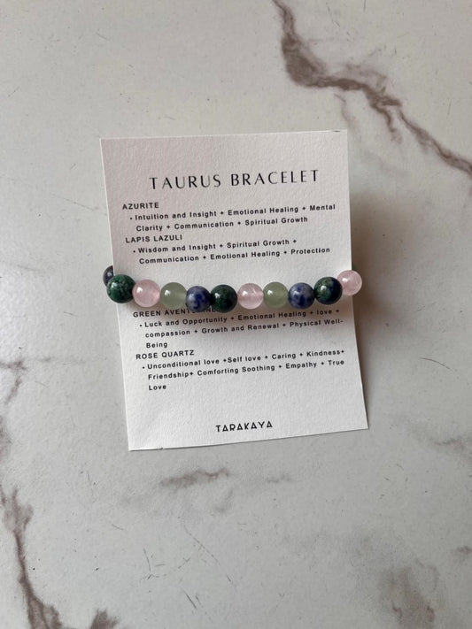 Zodiac Taurus 2 Crystal Bracelet 8MM