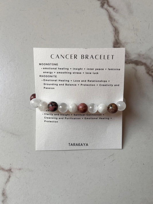 Zodiac Cancer Jewelry with Moonstone and Carnelian