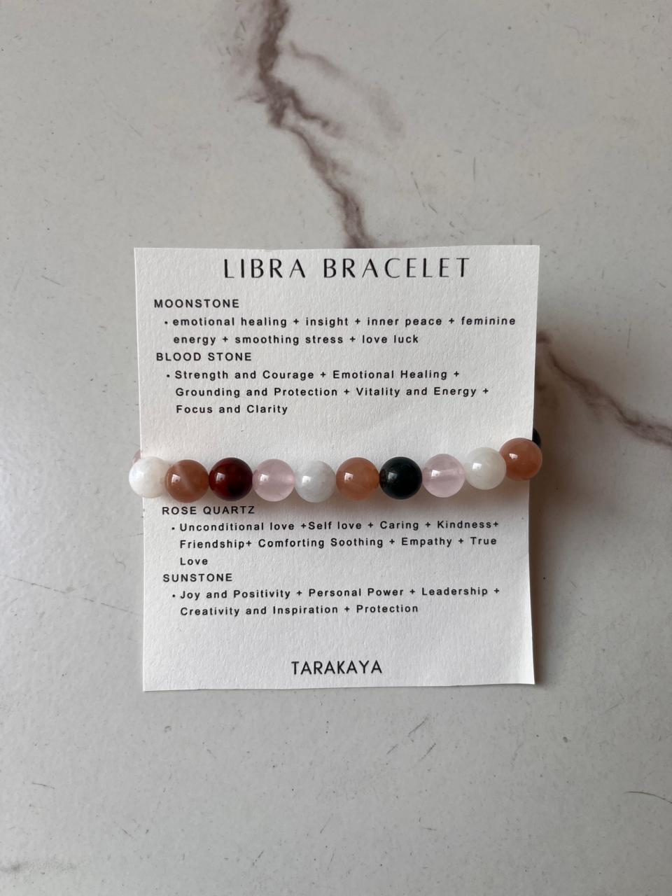 Libra Sign Crystal Bracelet