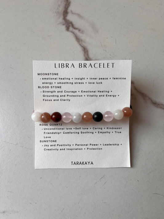 Libra Sign Crystal Bracelet