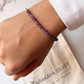 Plain Round Amethyst Bracelet for Emotional Balance