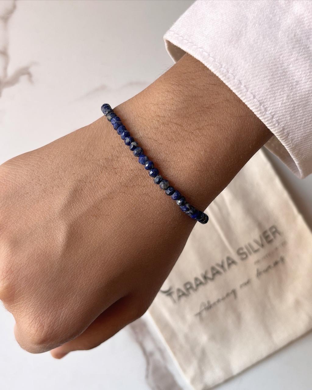 Natural Lapis Lazuli Bracelet for Clarity and Insight