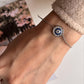 Round Evil Eye CZ Bracelet for Spiritual Protection