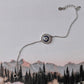 Stylish Silver Bracelet with Round Evil Eye Charm