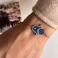 Hamsa Evil Eye CZ Silver Bracelet for Protection
