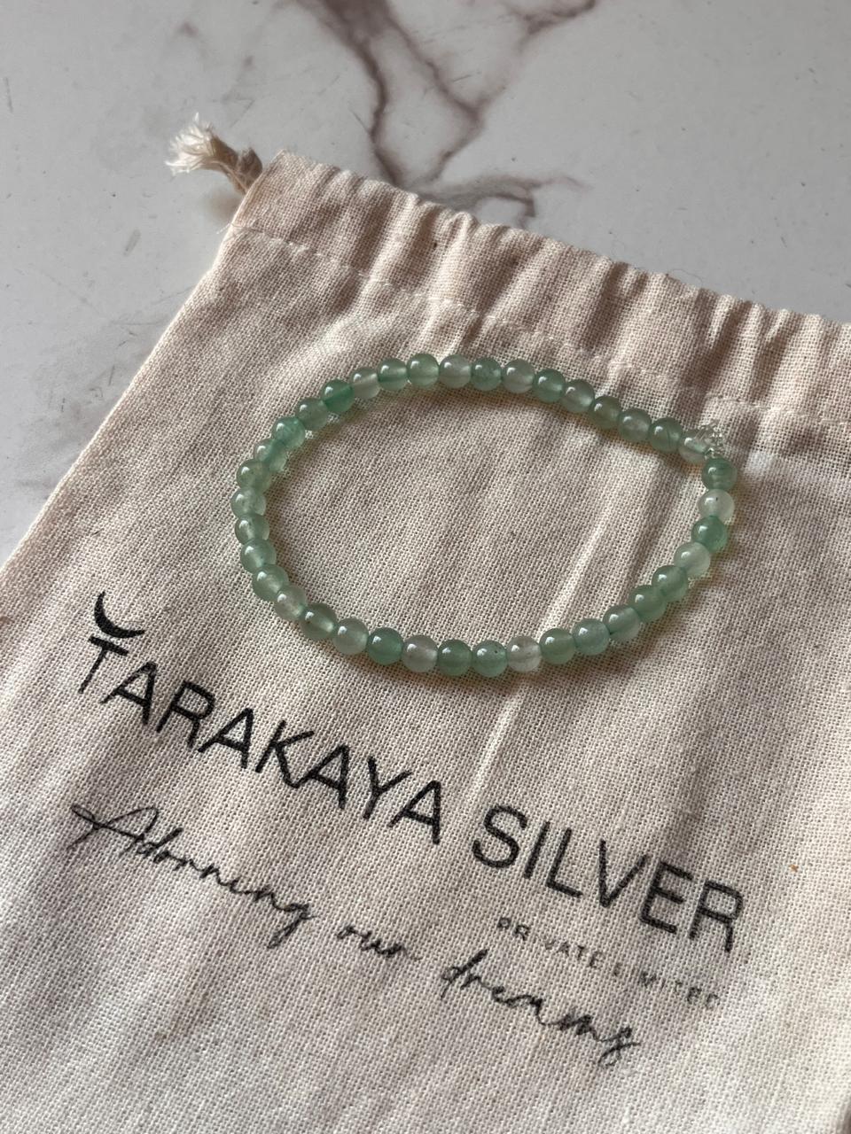 Elastic Green Aventurine 4MM Crystal Bracelet
