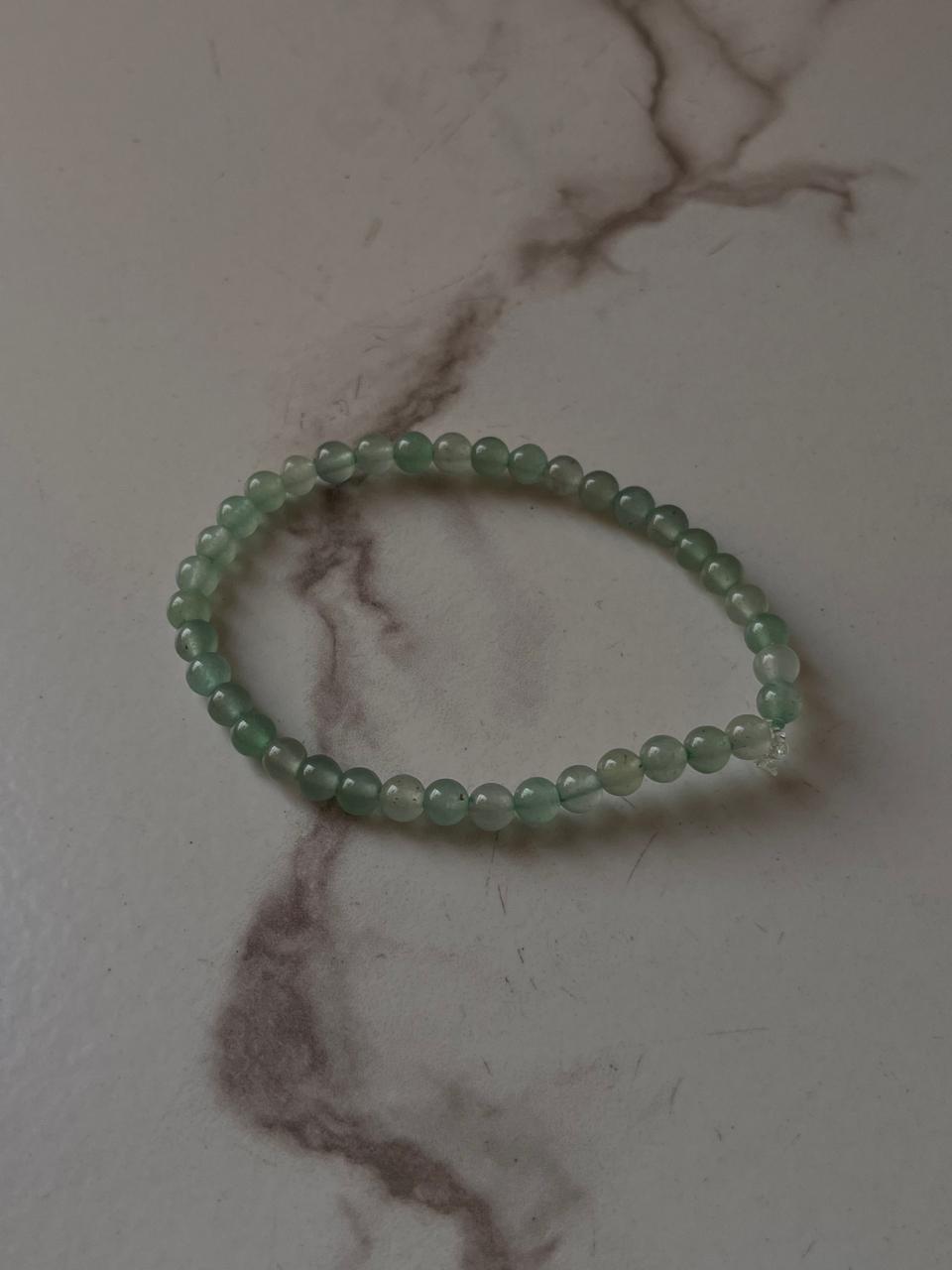 Healing Gemstone Bracelet Green Aventurine 4mm