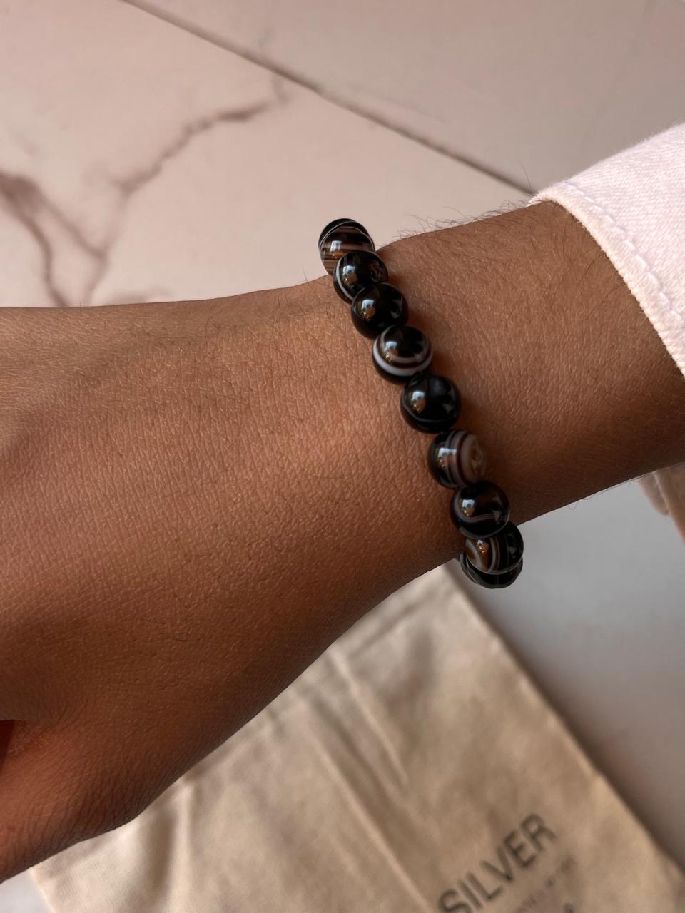 Sulemani Hakik 8MM Crystal Bracelet for Protection and Positivity