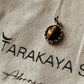 Sterling Silver Tiger Eye Oval Pendant Necklace