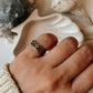 Delicate Flower Garden Silver Ring for Little Finger