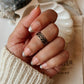 Flower Garden Design Silver Ring for Mid or Little Finger