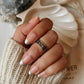 Tribal Wave Rawa Silver Ring for Trendy Mid and Little Finger
