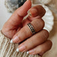 Tribal Dot Mid / Little Finger Silver Ring