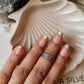 Big Leafy Mid / Little Finger Silver Ring