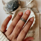 Stylish Zig Zag Silver Ring for Mid and Little Finger