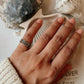 Handcrafted Zig Zag Silver Ring for Mid or Little Finger