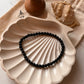 Plain Black Onyx Round Crystal Bracelet
