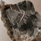 Elegant Maple Leaf Silver Necklace with Invisible Hook