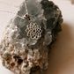 Sterling Silver Lotus Mandala Necklace
