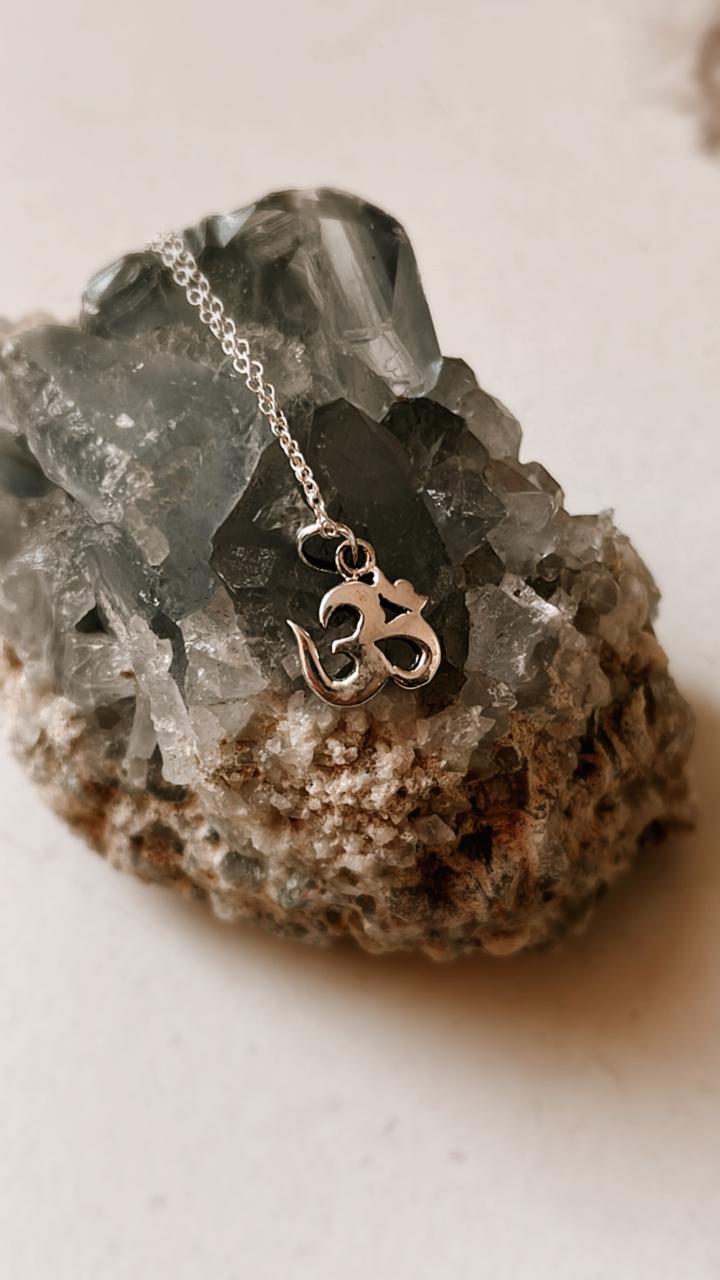 Handcrafted Om/Aum Silver Necklace