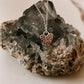 Hammered Heart Silver Necklace