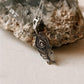 Mor Pankh Feather Silver Necklace