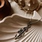 Om/Aum Trishul Necklace in Sterling Silver