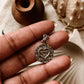Elegant Love Round Silver Necklace