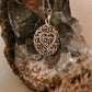 Love Round Silver Necklace