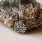 Round Love Pendant Silver Necklace