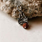 Trishul Damru Rudraksh Pendant Silver Necklace