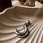 Sterling Silver Moon Necklace