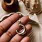 Silver Necklace with Moon Pendant