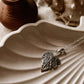 Delicate Maple Leaf Filigree Silver Necklace
