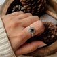 Stackable Black Onyx Rawa Tribal Silver Ring