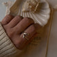 Elegant dolphin silver ring with sleek, flowing design