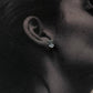 7MM Cz Oval Cut South Screw Silver Statement Earrings