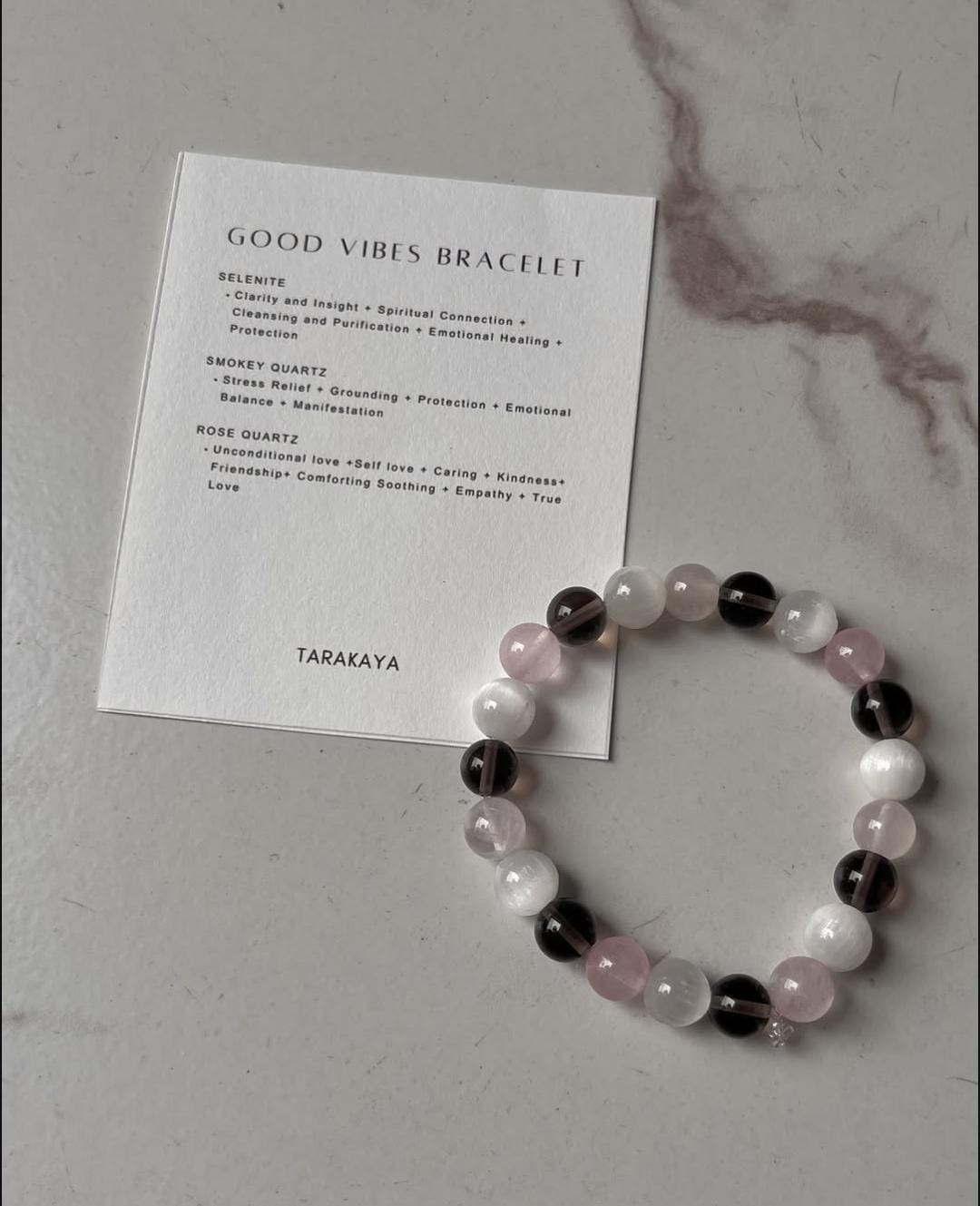 8MM Natural Crystal Bracelet for Good Vibes