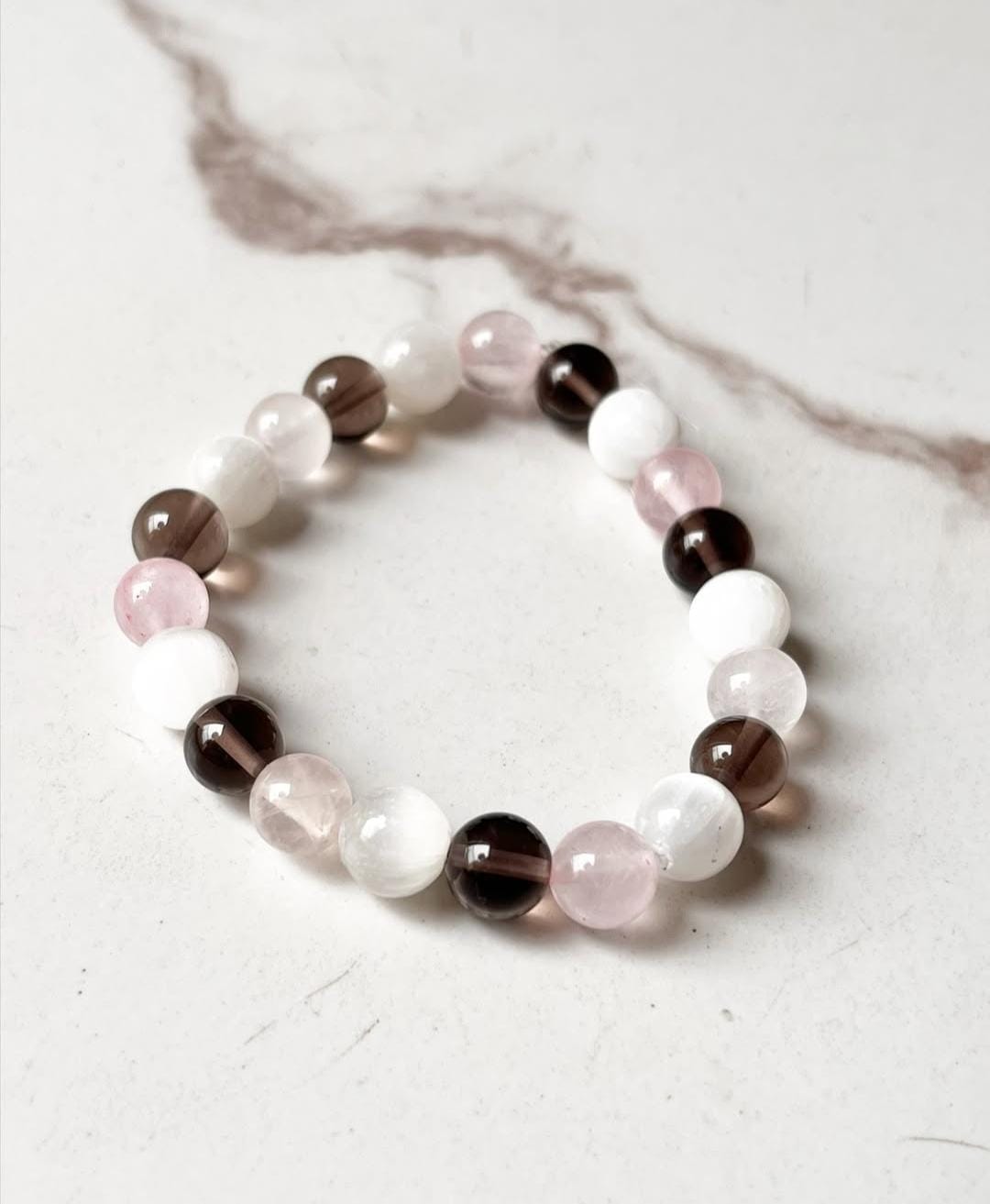 Healing Good Vibes 8MM Natural Crystal Bracelet